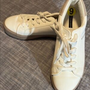 Cream Casual Sneakers